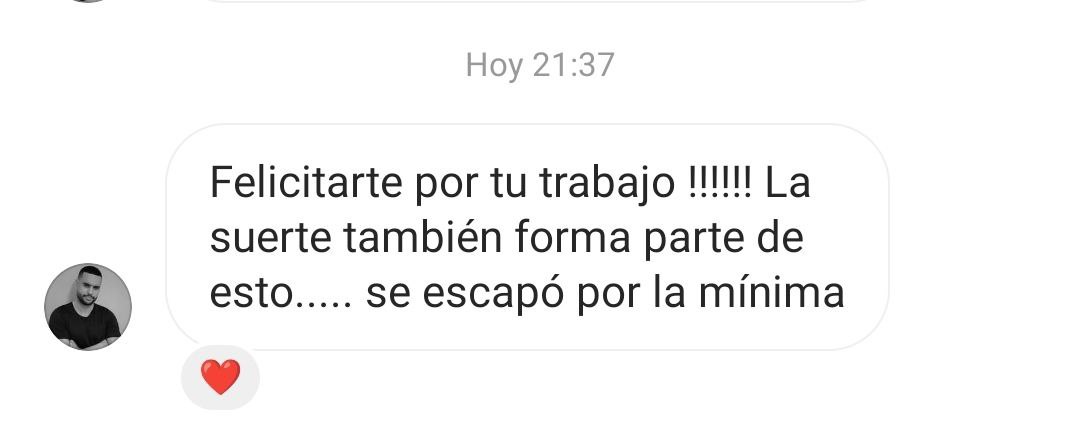 Opinión que reconoce el trabajo más allá del resultado