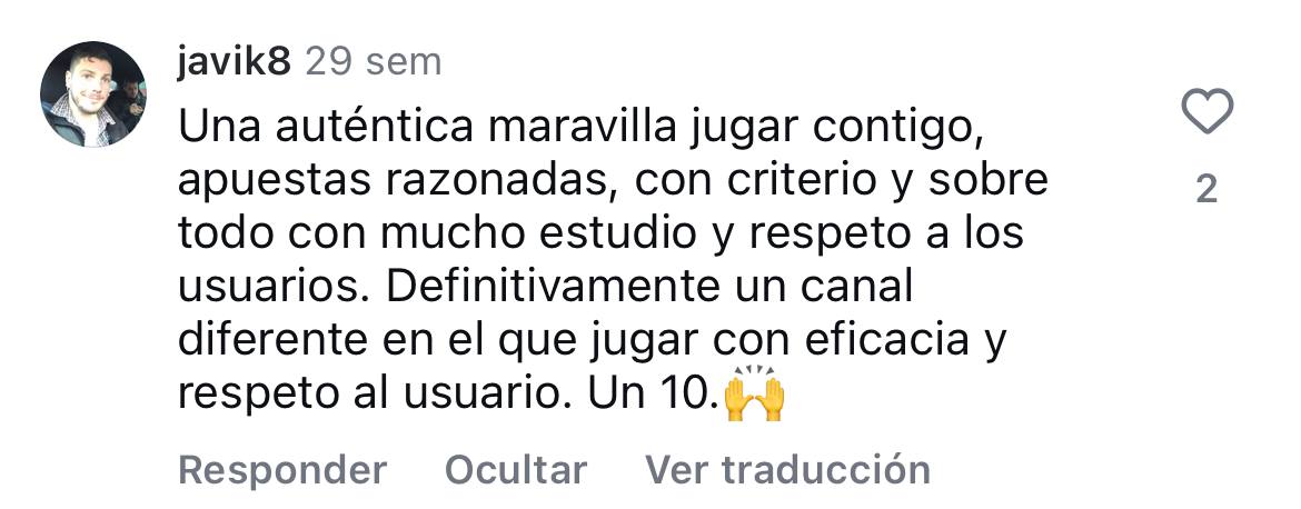 Opinión sobre estudio y respeto a los usuarios